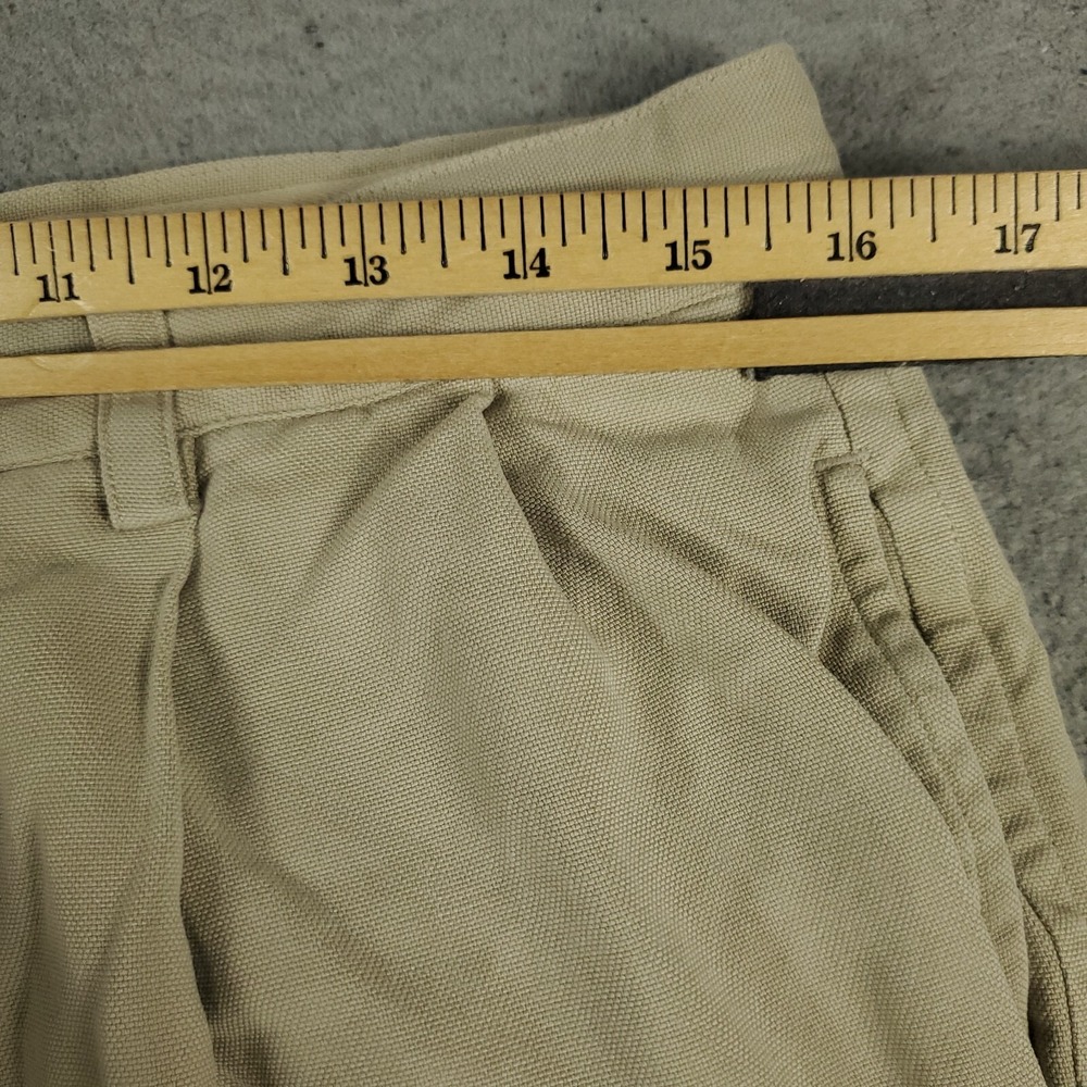 Tommy Bahama Shorts Mens Size 33 Beige Silk Casual Pleated Chino - Picture 4 of 8